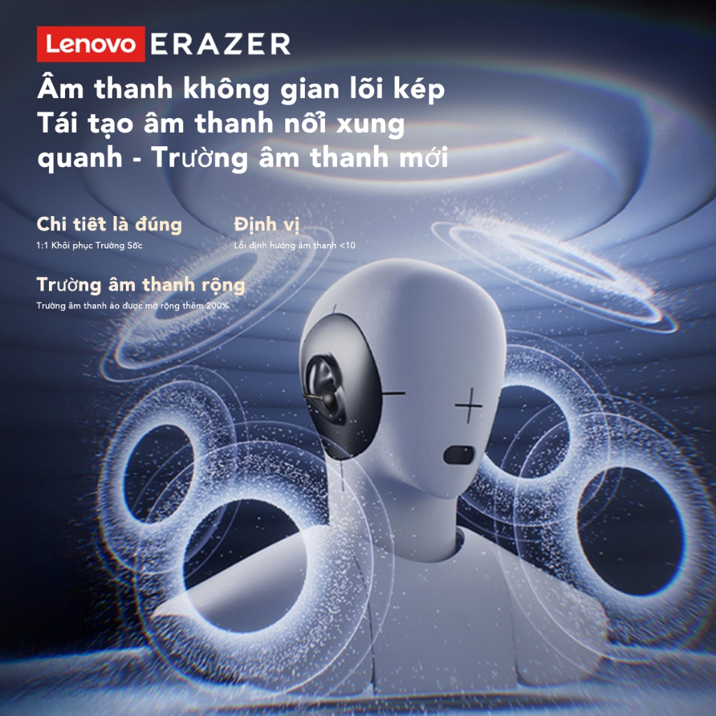 Lenovo ERAZER XT67 PRO Tai Nghe Phiên Dịch AI Bluetooth 5.4 Dịch được 134 ngôn ngữ, có màn hình LED thông minh và khả năng chống nước IPX4. Tai nghe không dây HiFi này tương thích với iOS, Android và PC. | BigBuy360 - bigbuy360.vn