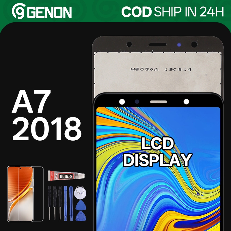 Genon LCD cho Samsung Galaxy A7 2018 Màn hình LCD Bộ phận thay thế màn hình cảm ứng