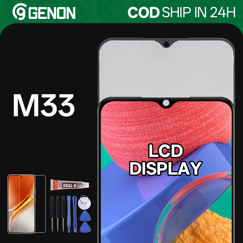 Genon TFT 120Hz LCD cho Samsung Galaxy M33 Màn hình LCD Màn hình cảm ứng với các bộ phận thay thế kh