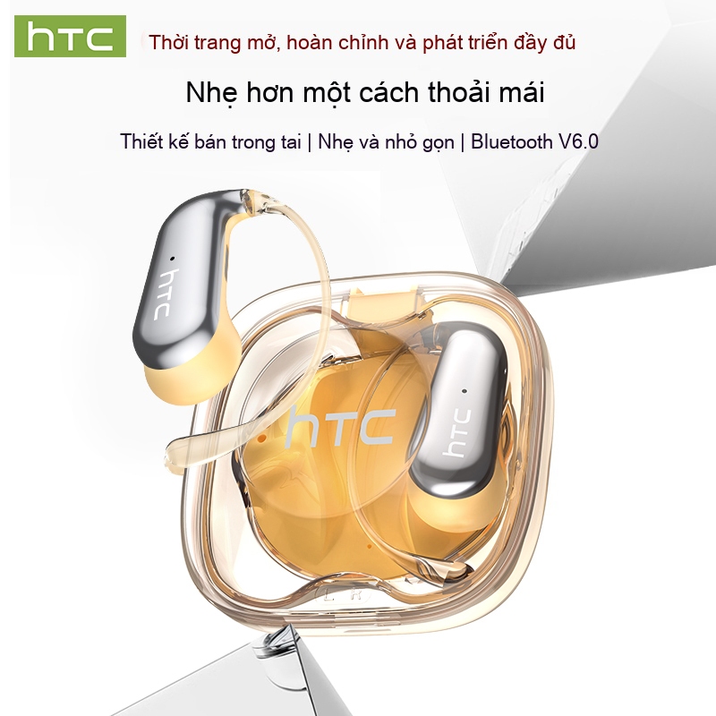 Bảo hành một năm HTC NE38 AI Dịch thuật thời gian thực Tai nghe BluetoothTWS Bluetooth 6.0 Chất lượng âm thanh HiFi IPX5 Tai nghe không dây chống nước | BigBuy360 - bigbuy360.vn