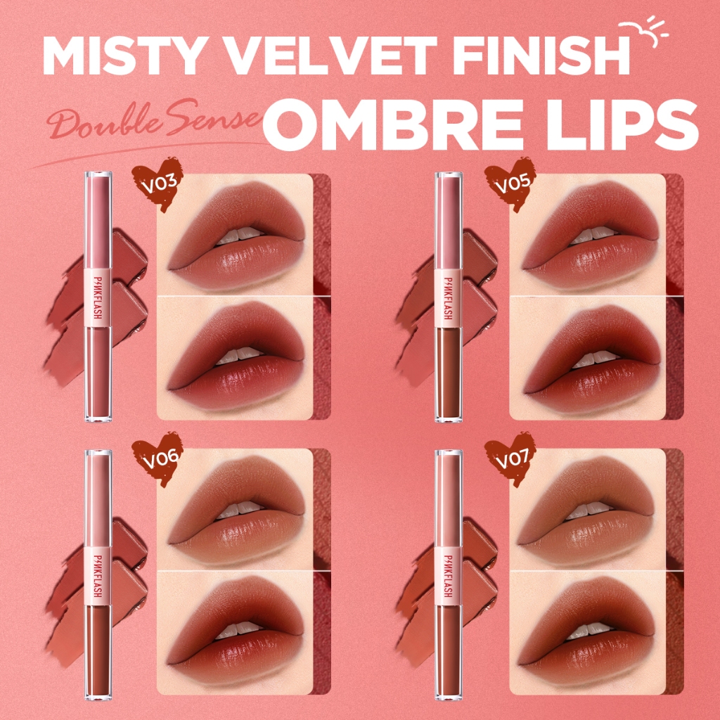 PINKFLASH Son Môi Dạng Lỏng Thiết Kế 2 Trong 1 Tiện Dụng Chất Lượng Cao | BigBuy360 - bigbuy360.vn