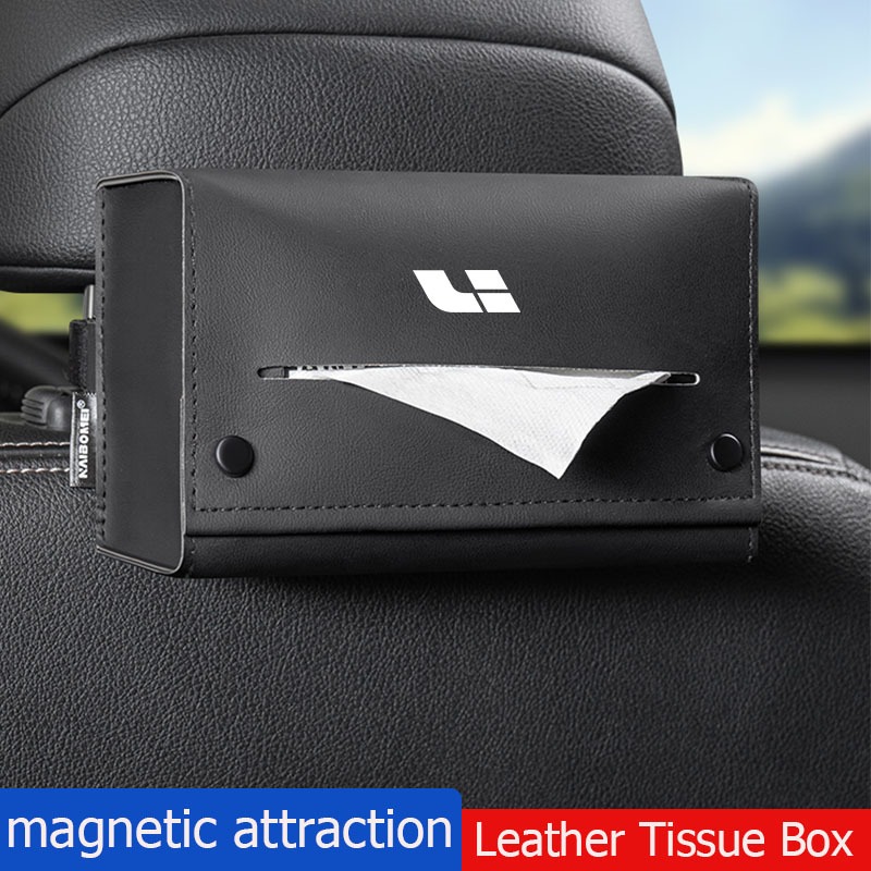 Tấm che nắng ô tô treo lưng hộp khăn giấy, hộp đựng khăn ăn từ tính thích hợp cho Lixiang IDEAL One 