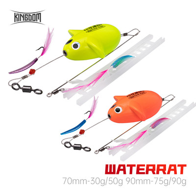 Kingdom Bionic Mồi Câu Cá 70mm 90mm 30g 50g 75g 90g Chìm Nổi Mật Độ Cao Bọt ABS Hình Chuột Cân Bằng Đúc Xa Nhân Tạo Mồi Bơi Cứng Mồi Giả Có Cứng Cho Bass
