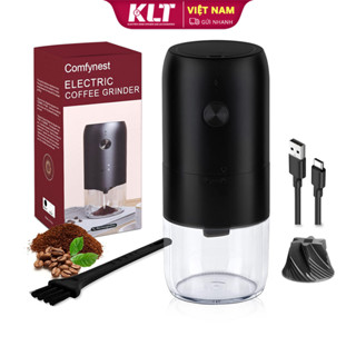 Cliton Máy Xay Cà Phê Bằng Điện Điều Chỉnh Được Với 5 Đồ Xay Gia Vị Chính Xác Sạc usb Kèm Cọ Vệ Sinh