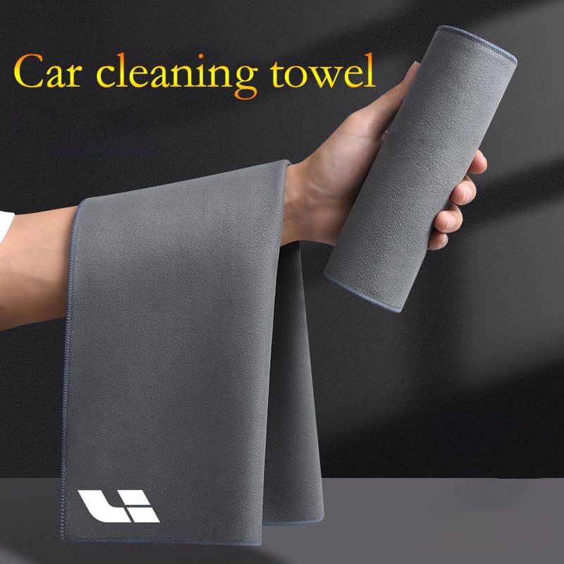Hai mặt Coral Fleece Rửa xe Vải khô Làm sạch ô tô Khăn sợi nhỏ Thích hợp cho Lixiang IDEAL One Auto 
