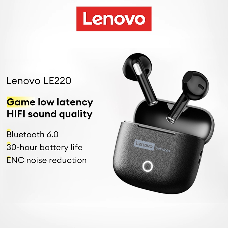 Tai nghe Bluetooth Lenovo LE220 Cuộc gọi HD Trò chơi âm thanh vòm HIFI Độ trễ thấp Bluetooth 6.0 | BigBuy360 - bigbuy360.vn