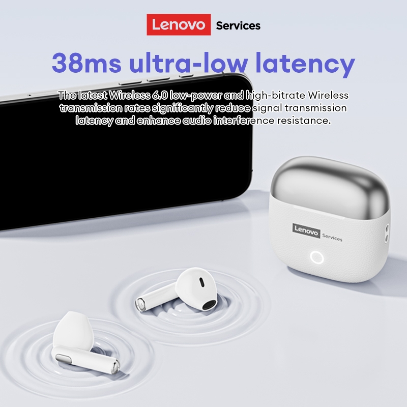 Lenovo LE220 Da Họa Tiết Âm Thanh Điện Ảnh Chất Lượng Nhẹ Và Nhỏ Gọn Tuổi Thọ Pin Dài Bán Trong Tai Tai Nghe Bluetooth Khử Tiếng Ồn | BigBuy360 - bigbuy360.vn