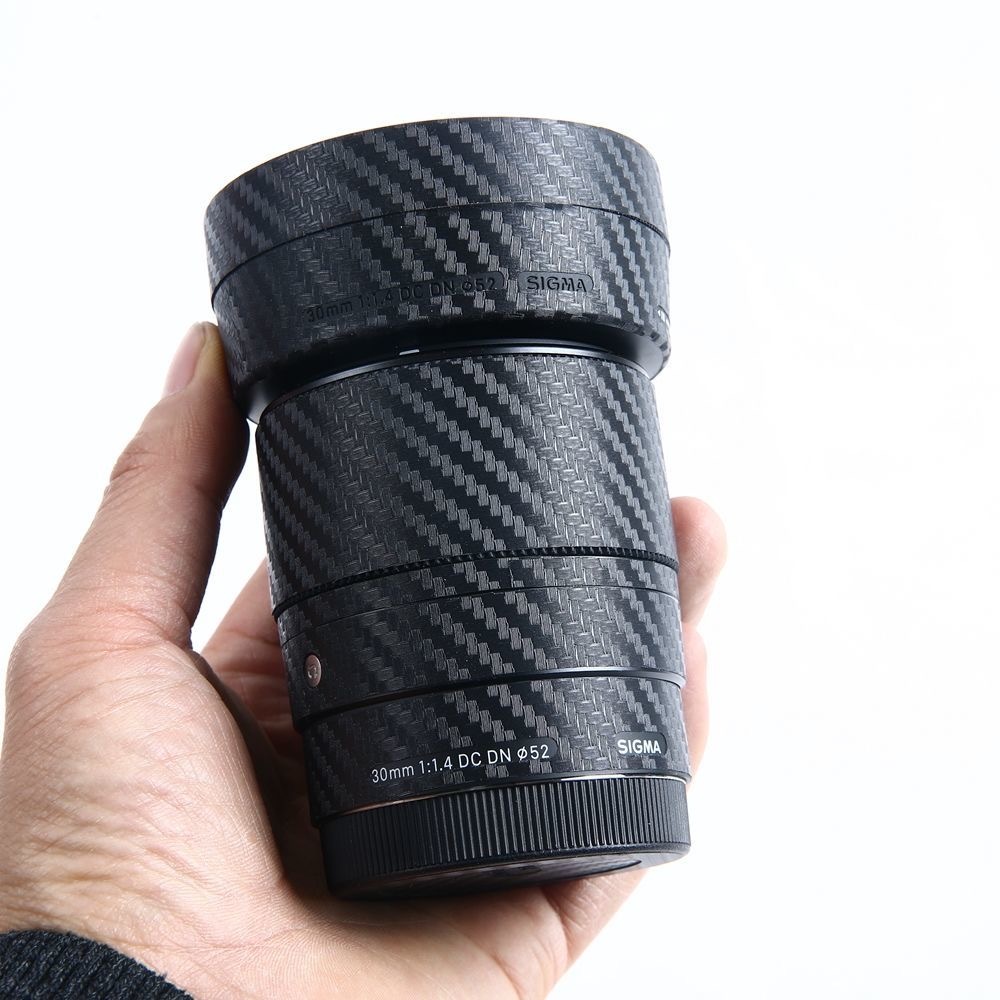 Dành Cho Sigma 30 Mm F1.4 DC DN Đương Đại Cho Sony E Mount Decal Da Vinyl Bọc Phim Camera Ống Kính B