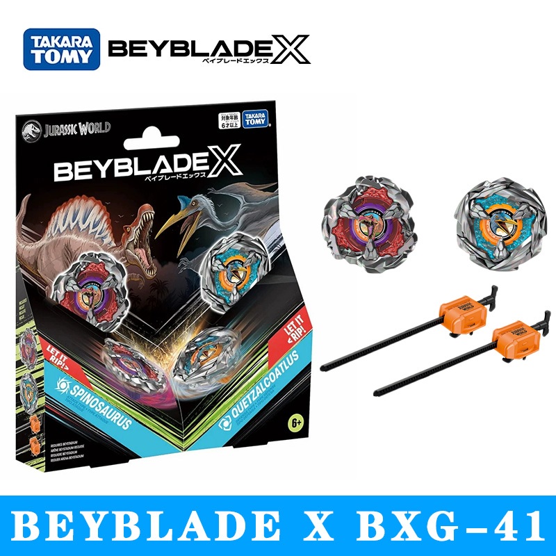 Beyblade X BXG-41 Jurassic World Spinosaurus 3 - 85A VS Quetzalcoatlus 4 - 55D