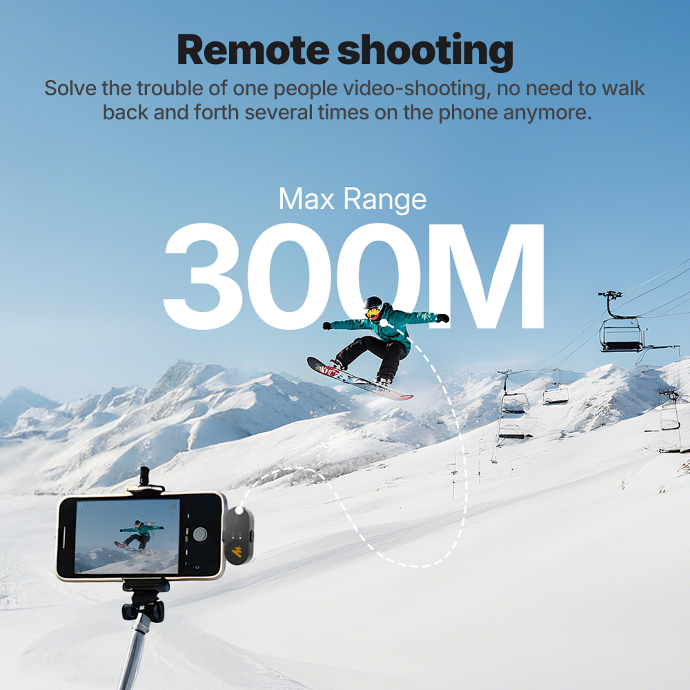 Micro Lavalier không dây Maono T5 Micro khử tiếng ồn với ứng dụng liên kết Maono cho điện thoại thông minh, Vlogging, phát trực tiếp | BigBuy360 - bigbuy360.vn