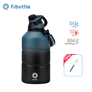  Bình Giữ Nhiệt FJbottle 1900ml Có Quai Xách Giữ Lạnh Inox 304 Bình Nước Giữ Nhiệt Bộ Rửa Bình 