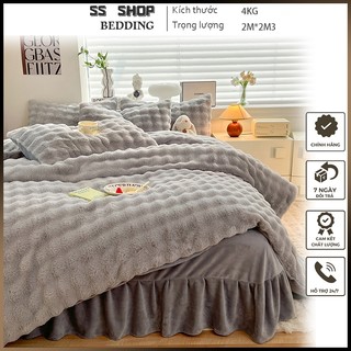  Bộ Chăn Ga Gối Nỉ Lông Cáo Cao Cấp 4 Món – Vỏ Chăn Khóa Kéo 2mx2m3 Mềm Mịn Ấm Áp Nhiều Màu Sang Trọng Dễ Giặt Không Kèm Ruột Chăn 