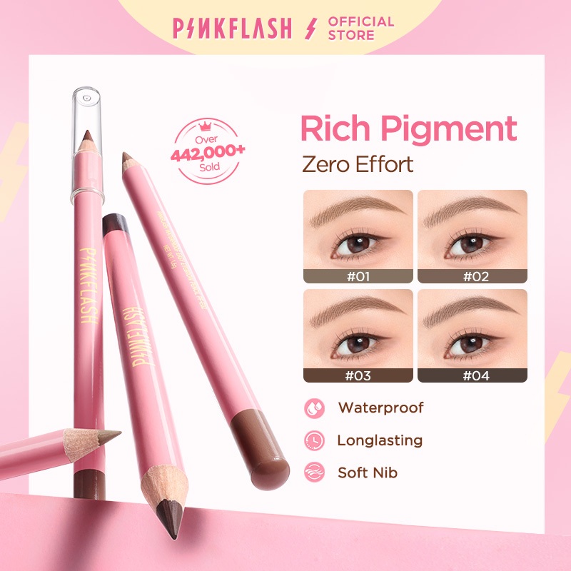 Chì kẻ mày Pinkflash OhMyEmoji mềm bền không thấm nước 10g