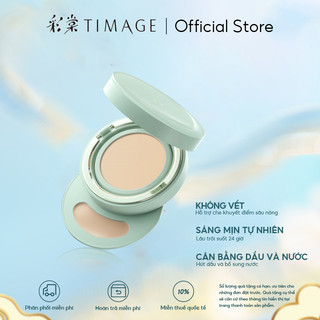 Kem nền dạng lỏng cushion TIMAGE ống nhỏ phù hợp  da hỗn hợp che khuyết điểm 14g+1g