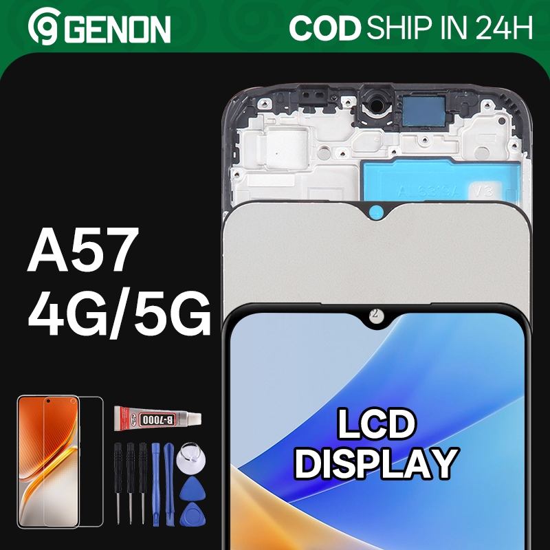 Genon IPS LCD cho Oppo A57 4G / A57 5G / A57s / A57e Màn hình LCD Màn hình cảm ứng với các bộ phận t