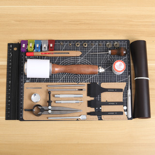 Da DIY Handmade Leather Goods Hand-Sewn Set Leather Basic Tool Rau Rám Da Dụng Cụ Giới thiệu