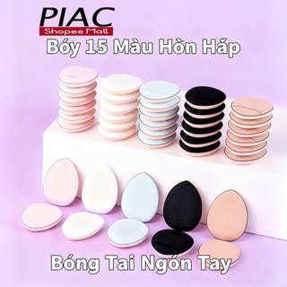 Bộ 15 Miếng Bọt Biển Trang Điểm Giọt Nước PIAC Mềm Mại & Mịn Cho Kem Nền Và Kem Che Khuyết Điểm