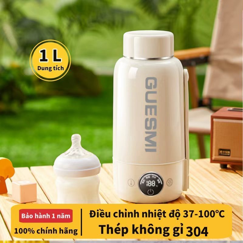 Cốc nước Guesmi di động nhỏ nhiệt độ không đổi cốc nước điện sưởi ấm và giữ nhiệt ấm đun nước du lịc