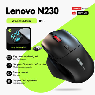  Chuột im lặng không dây Lenovo N230 2.4GHz 2.4G Độ trễ siêu thấp Phản hồi nhanh Tuổi thọ pin siêu dài Văn phòng kinh doanh Thiết kế tiện dụng 