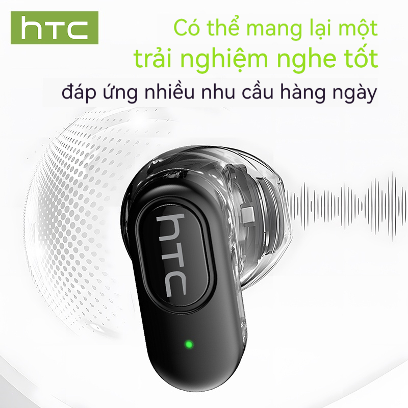 HTC NE51 Tai nghe phiên dịch AI Bluetooth 6.0 Dịch 134 ngôn ngữ Tai nghe Bluetooth không dây Âm thanh HiFi Gọi điện HD Chống ồn Kết nối nhanh Tai nghe Bluetooth Có micro | BigBuy360 - bigbuy360.vn