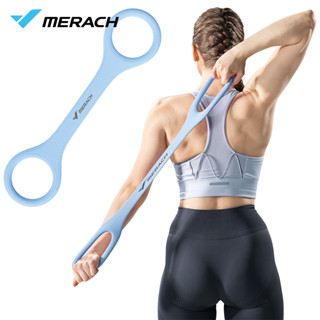 MERACH TPE Dây Đàn Hồi,Dây đeo kéo dây đeo vai Dây đeo kháng thể dục Mở Lưng và Tập Yoga với Hỗ Trợ Thắt Lưng Co Giãn