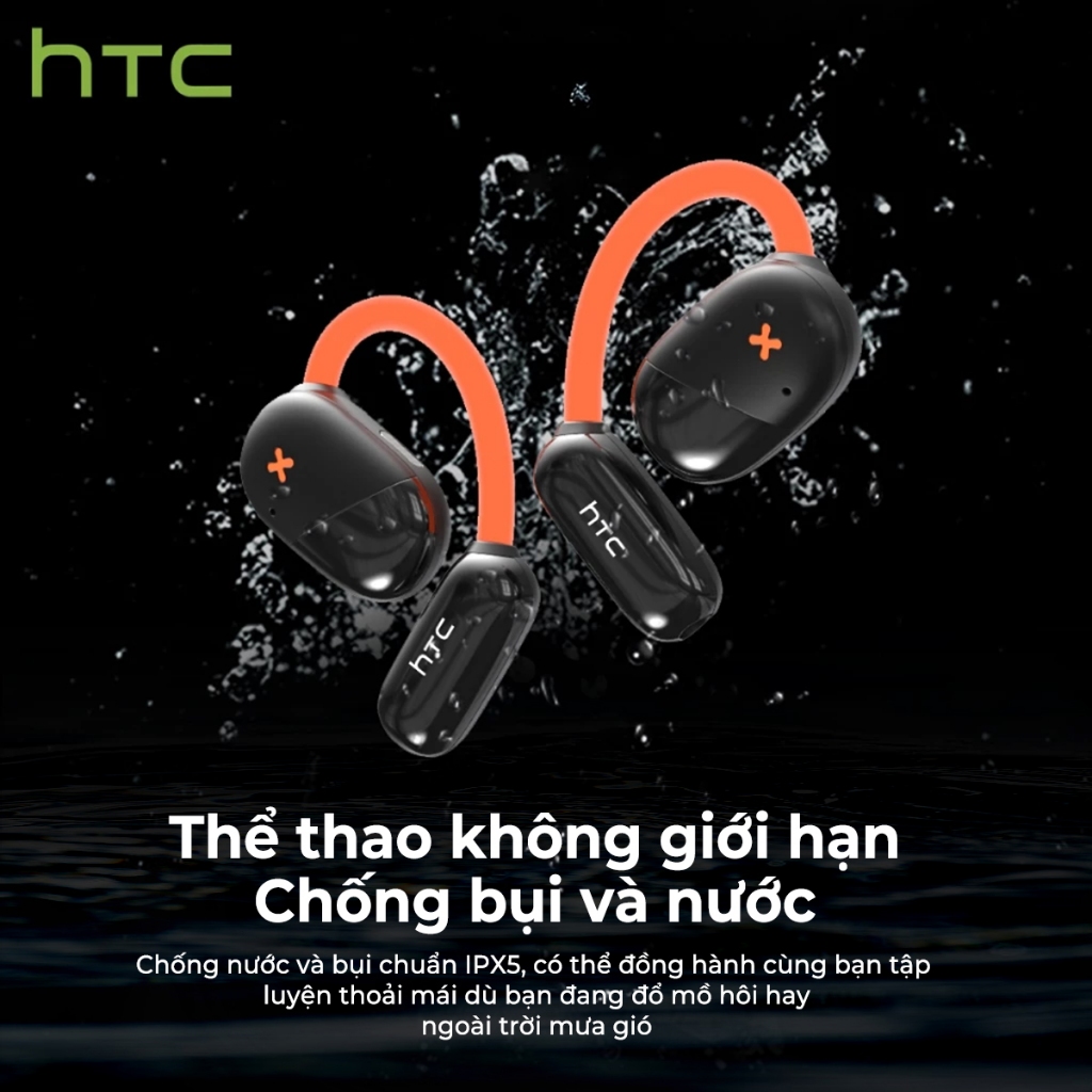 HTC NE33 Tai nghe dịch AI Tai nghe dạng mở Điều khiển màn hình LED Tai nghe Bluetooth với Bluetooth v6.0 Khả năng chống nước IPX5 Thời lượng pin dài | BigBuy360 - bigbuy360.vn