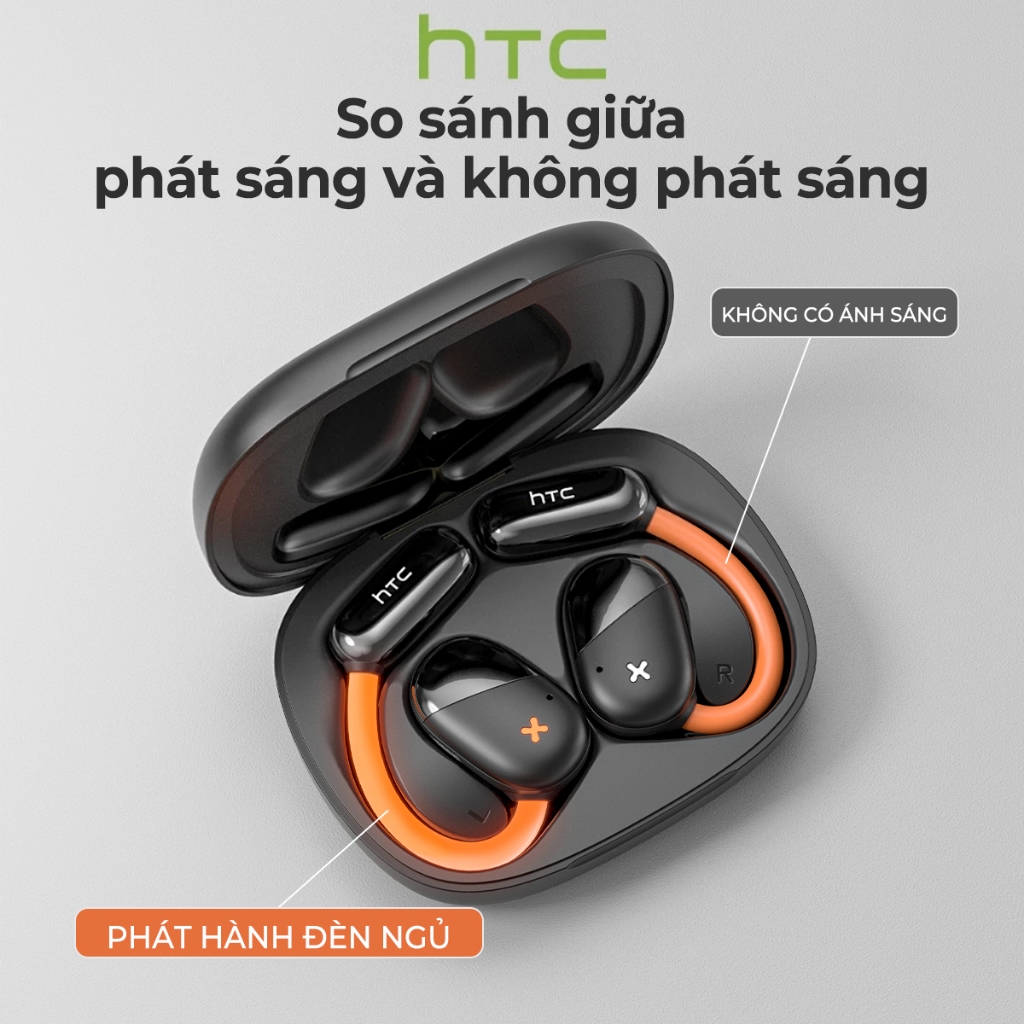 HTC NE33 Tai nghe dịch AI Tai nghe dạng mở Điều khiển màn hình LED Tai nghe Bluetooth với Bluetooth v6.0 Khả năng chống nước IPX5 Thời lượng pin dài | BigBuy360 - bigbuy360.vn