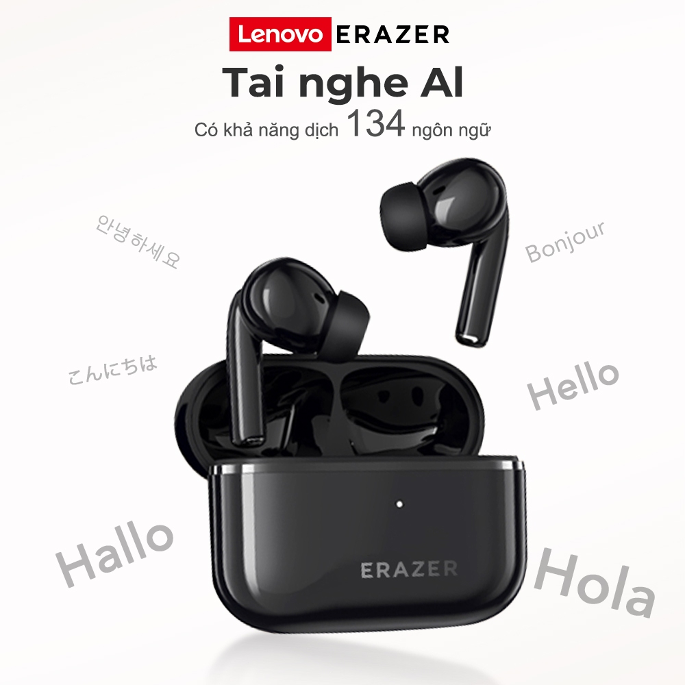 Lenovo ERAZER XT89 Pro AI dịch thông minh Bluetooth 5.4 Tai nghe dịch Giảm tiếng ồn thụ động Tai nghe Bluetooth ASMR HiFi stereo HD cuộc gọi tai nghe không dây | BigBuy360 - bigbuy360.vn