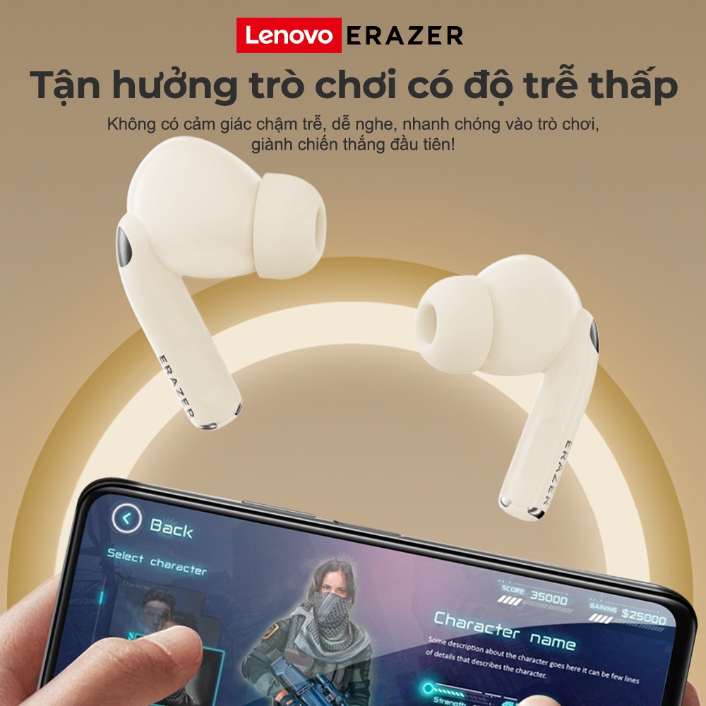Lenovo ERAZER XT89 Pro AI dịch thông minh Bluetooth 5.4 Tai nghe dịch Giảm tiếng ồn thụ động Tai nghe Bluetooth ASMR HiFi stereo HD cuộc gọi tai nghe không dây | BigBuy360 - bigbuy360.vn
