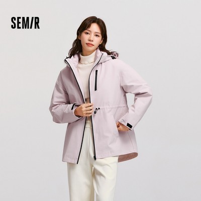 Semir áo khoác ngoài hai mảnh cho nữ mùa đông, chống thấm nước và gió, dễ lau sạch