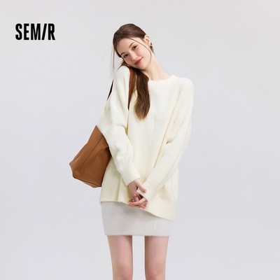 Áo Len Nữ Oversize Puppy Jacquard Cổ Thủy Thủ Mềm Mại, Phong Cách Sang TrỌng Ngọt Ngào Cho Mùa Đông