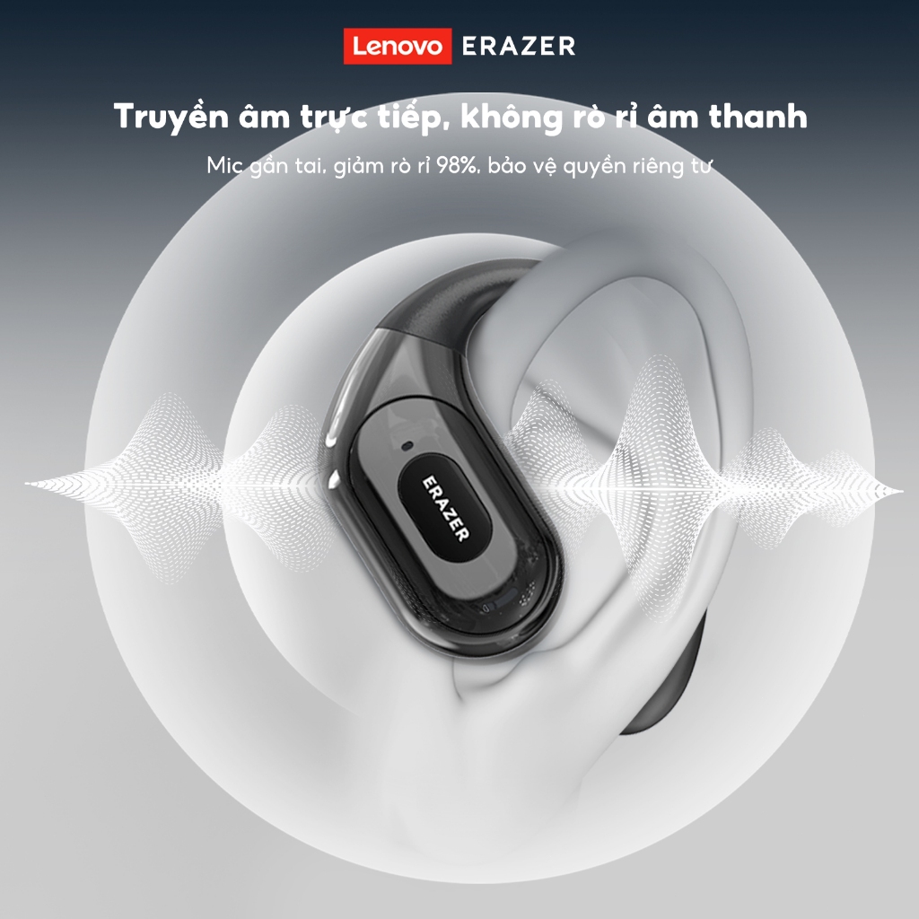 Lenovo ERAZER XF51 Tai Nghe Phiên Dịch AI Tai nghe không dây Bluetooth 6.0 Dịch 135 ngôn ngữ Chống nước IPX5 Tương thích iOS, Android Tai nghe OWS | BigBuy360 - bigbuy360.vn