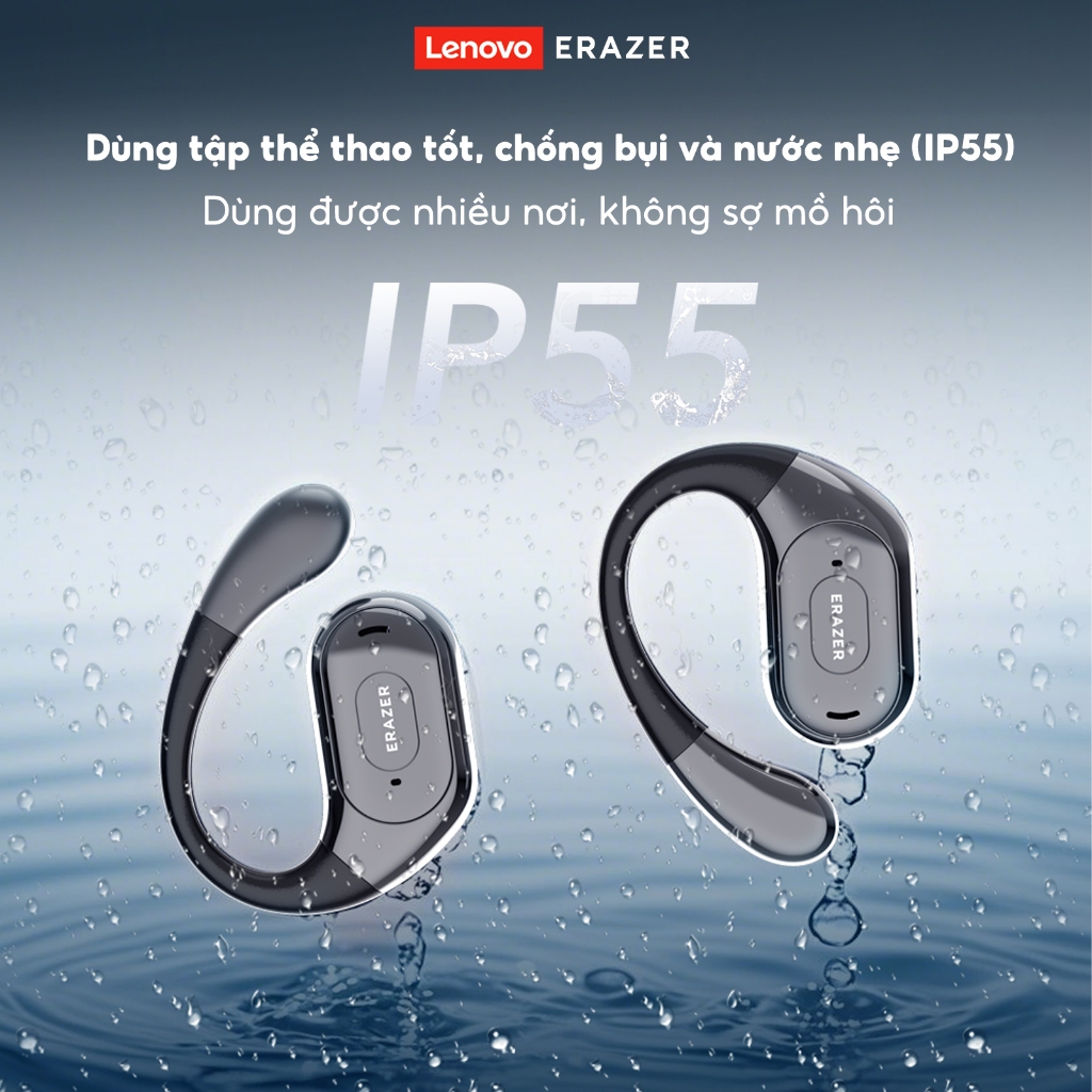 Lenovo ERAZER XF51 Tai Nghe Phiên Dịch AI Tai nghe không dây Bluetooth 6.0 Dịch 135 ngôn ngữ Chống nước IPX5 Tương thích iOS, Android Tai nghe OWS | BigBuy360 - bigbuy360.vn