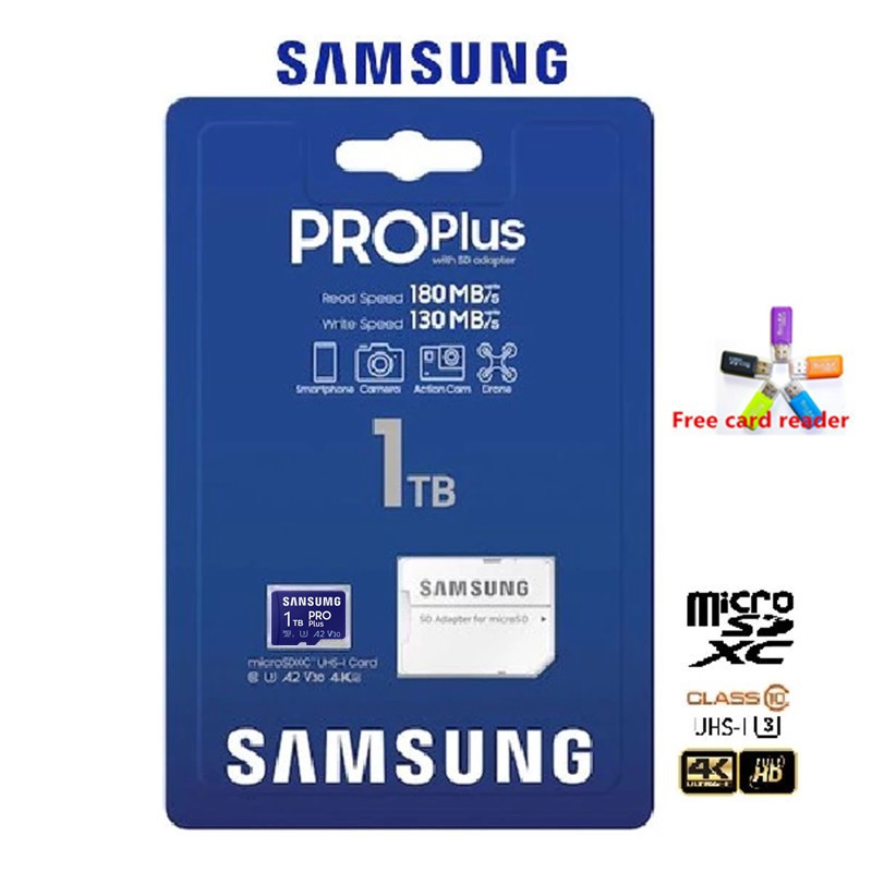 Chuyển tốc độ cao: Thẻ nhớ Super 1TB Samsung PRO Plus micro SD Class 10 U3 A2