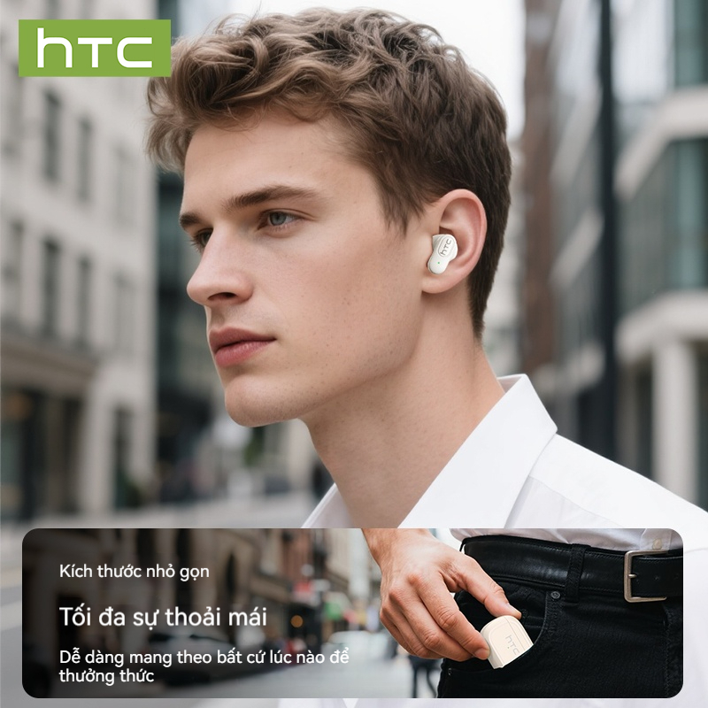 HTC NE51 Tai Nghe Phiên Dịch AI Tai nghe Bluetooth 6.0 Dịch sang 134 ngôn ngữ Tai nghe chống ồn Âm thanh nổi HIFI ASMR Chống nước Độ trễ thấp Kết nối nhanh | BigBuy360 - bigbuy360.vn