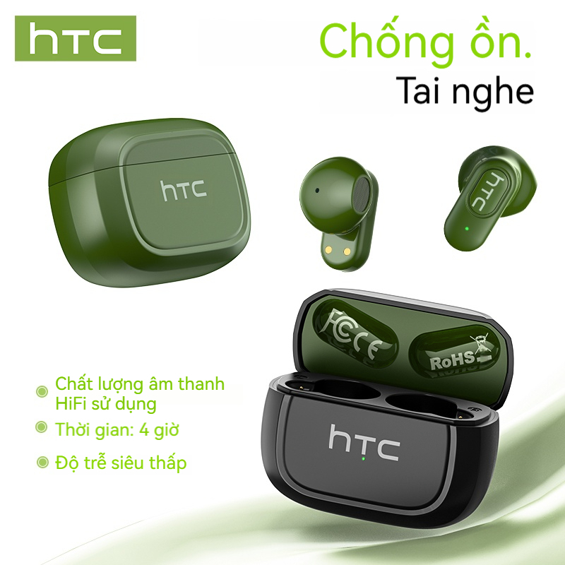 HTC NE51 Tai Nghe Phiên Dịch AI Tai nghe Bluetooth 6.0 Dịch sang 134 ngôn ngữ Tai nghe chống ồn Âm thanh nổi HIFI ASMR Chống nước Độ trễ thấp Kết nối nhanh | BigBuy360 - bigbuy360.vn