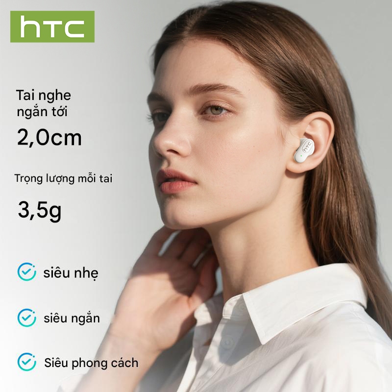 HTC NE51 Tai Nghe Phiên Dịch TWS  hỗ trợ dịch 134 ngôn ngữ  Âm trầm HiFi   Bluetooth 6.0 | BigBuy360 - bigbuy360.vn