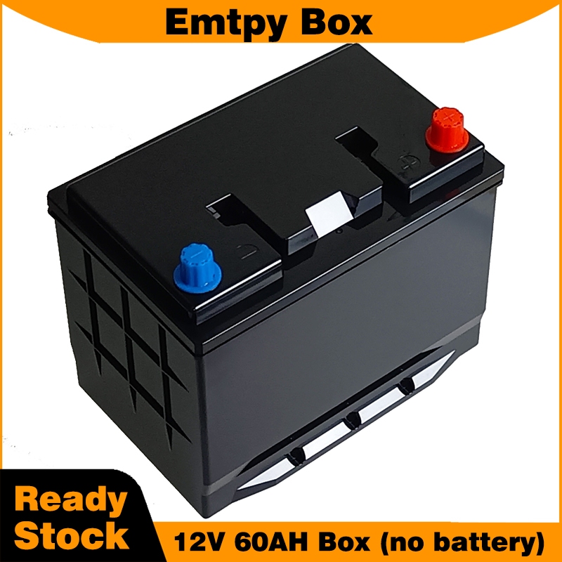 Hộp đựng pin 12V 60AH 18650 32650 có tay cầm, vỏ nhựa trống cho pin lithium, dùng làm bộ pin khởi độ