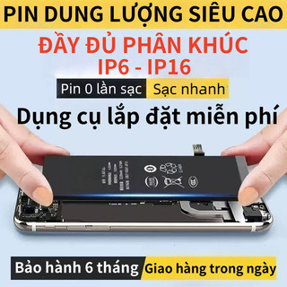 Pin siêu bền cho điện thoại X / XR / XS MAX / 11 / 12 / 13 PRO MAX / MINI / SE2 / 6 6S PLUS / 7 8 PLUS | Bộ dụng cụ miễn phí