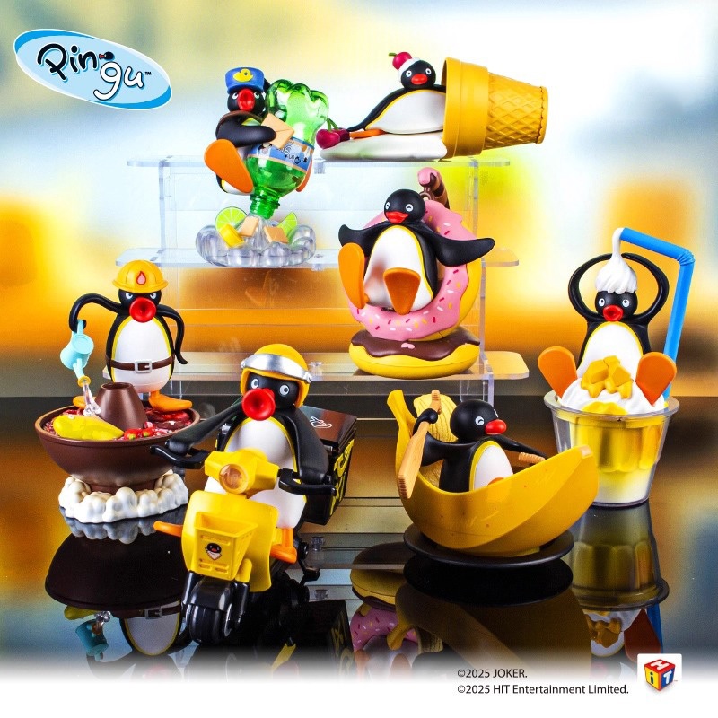 Pingu Greedy Little Penguin Series Blind Box Đồ chơi hình trứng