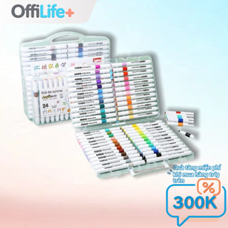  Bộ bút vẽ Acrylic 24 màu cho học sinh | Bút dạ chống thấm nước dùng để vẽ trên nhiều chất liệu | Đồ dùng học tập và thủ công 