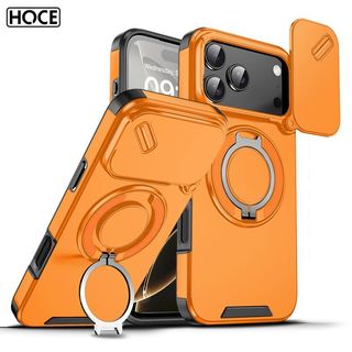  HOCE Ống Kính Đẩy Cửa Sổ Xoay Vòng Từ Tính Giá Đỡ Ốp Lưng Điện Thoại Iphone 17 16 15 14 13 12 11 Pro Max 11pro 15plus 14plus Vỏ 