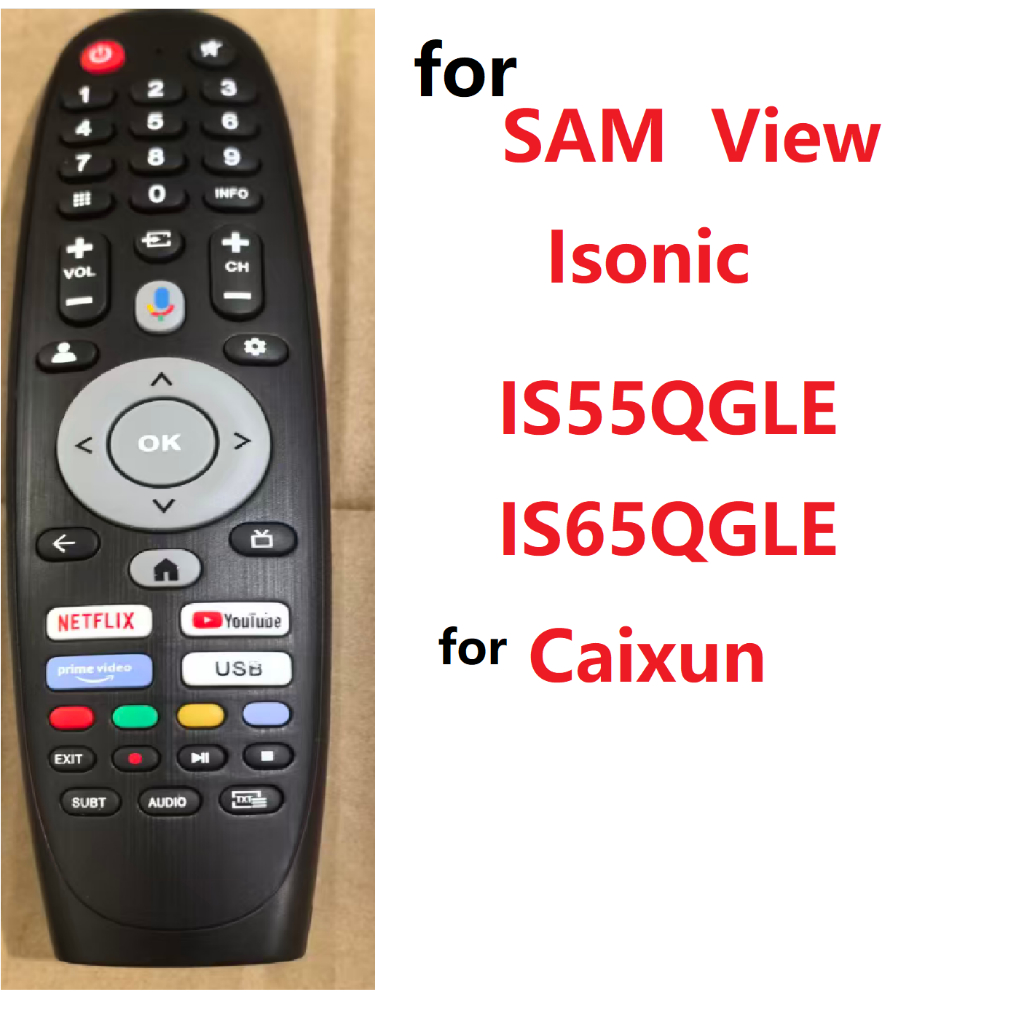 Dành Cho Isonic 55 "/ 65" 4K UHD QLED Smart Google TV IS55QGLE / IS65QGLE Cho SAMView Tivi Điều Khiể