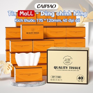   40 gói  Giấy lụa mềm dày 4 lớp Sipiao  1180-40  300 chiếc mỗi gói Giấy vệ sinh VN Size 175 * 120mm 
