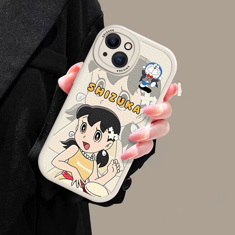 Ốp lưng phong cách cặp đôi Doremon iPhone cho 16 / 15 / 14 / 13 / 12 / 11 Promax Nobita / Shizuka Vỏ mềm cho iPhone 7 / 8 Plus / X / XR / Xs Max | BigBuy360 - bigbuy360.vn