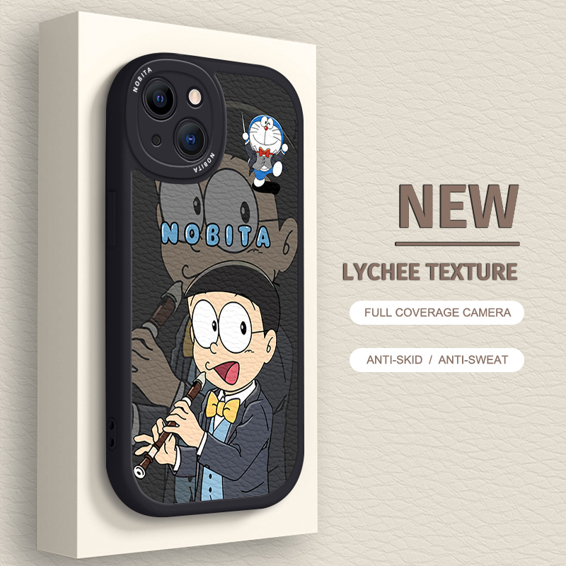 Ốp lưng phong cách cặp đôi Doremon iPhone cho 16 / 15 / 14 / 13 / 12 / 11 Promax Nobita / Shizuka Vỏ mềm cho iPhone 7 / 8 Plus / X / XR / Xs Max | BigBuy360 - bigbuy360.vn