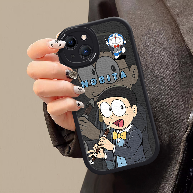 Ốp lưng phong cách cặp đôi Doremon iPhone cho 16 / 15 / 14 / 13 / 12 / 11 Promax Nobita / Shizuka Vỏ mềm cho iPhone 7 / 8 Plus / X / XR / Xs Max | BigBuy360 - bigbuy360.vn