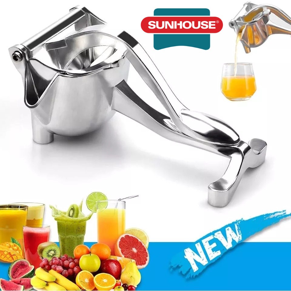 Máy ép trái cây cam quýt bằng tay SUNHOUSE - Máy ép cam chanh bằng thép không gỉ hạng nặng cho nước ép trái cây tươi