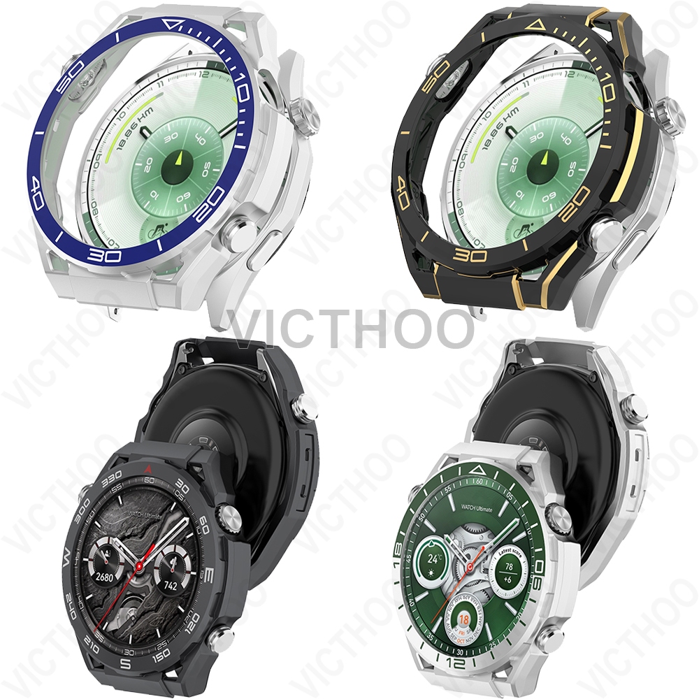 Ốp PC cứng Khung bảo vệ màn hình nửa màn hình cho Huawei Watch GT6 46MM / GT6 pro 46mm