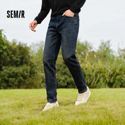 Semir Quần Jean Nam Denim Tự NhiênSlim Fit, Phù Hợp Mặc Mùa Đông